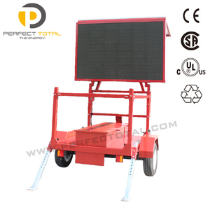 Di chuyển dấu hiệu năng lượng mặt trời Trailer Màn hình quảng cáo LED giao thông mở LED ma trận hiển thị di động biến tin nhắn dấu hiệu Board - Product Image 6