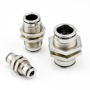 Connecteur rapide pneumatique Zoni PMF10-02 en cuivre nickelé haute pression pour systèmes pneumatiques - Product Image 1