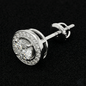 Designer Platinum Diamond <b>Fine</b> <b>Stud</b> <b>Earrings</b> IGI Certified High Clarity Brilliant Stones Luxury Jewelry for Women Daily Party - Product Image 3