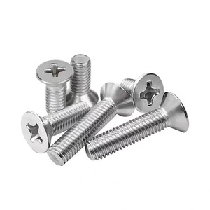 304 Stainless Steel Phillips Head Countersunk Screws Metric A2-70 Flat Head Standard Thread Plain Finish - Product Image 3