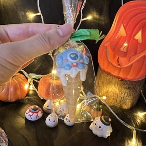 <span class=keywords><strong>Galletas</strong></span> de Halloween con diseño de <span class=keywords><strong>monstruo</strong></span> de dibujos animados, con forma de helado y flor, dulces, envasadas a granel - Product Image 4