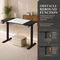 AOR Board Design, Bureau électrique silencieux réglable en hauteur pour la maison, Bureau assis-debout pour l'apprentissage, Bureau de travail, Couleur personnalisable, Vente en gros usine