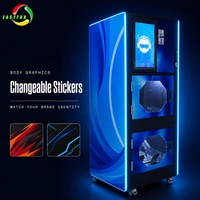 Distributeur automatique de nettoyage de casques et de chaussures à deux compartiments avec supports réglables pour le nettoyage des casques et des baskets
