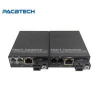 Convertidor de Voz Telefónica y Ethernet sobre Fibra Óptica de 2 Puertos FXO/FXS RJ11 para Teléfono Analógico a PBX