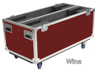Valise de transport robuste en aluminium réglable, antichoc, pour téléviseurs plasma LCD, transport sécurisé, OEM/ODM, noire, garantie 3 ans