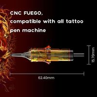 Cartouche d'aiguilles de tatouage jetables professionnelles en acier inoxydable de qualité supérieure, 20 pièces, pour sourcils et art corporel, cartouche permanente