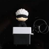 Porte-clés Clavier Sonore Personnalisé, Mignon Dessin Animé, en Acrylique, avec Capuchon de Clavier Fidget Clicker LED, en Alliage et PVC, Jouet de Décompression pour Soulagement du Stress, Cadeau