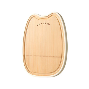 HeDou Bamboo Cutting Board Medium 34x26cm Anti Mold Antibacterial Kitchen Fruit Prep Board Irregular Shape - Product Image 5