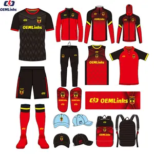 Camisa de futebol personalizada, uniforme de futebol, conjunto de camisas de futebol de secagem rápida, camisa sublimada de futebol da Inglaterra