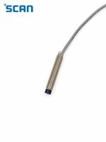 Capteur de proximité inductif SCAN M8 2 mm NPN normalement ouvert 10-30 V CC IP67 2 kHz non blindé en laiton nickelé