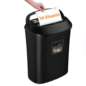 Déchiqueteuse de papier 14 feuilles à coupe croisée pour bureau et usage domestique OS1201 - Product Image 1