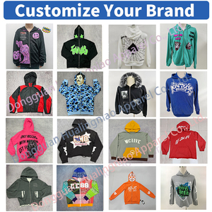 <span class=keywords><strong>Felpa</strong></span> con Cappuccio Personalizzata con Zip e Stampa in Rilievo 800GSM, Felpe Streetwear Pesanti, Campione Gratuito Disponibile - Product Image 6