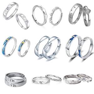 Merryshine Crown Zircon boda pareja amor muestra diamante cobre joyería único compromiso pareja anillo para hombres mujeres - Product Image 2