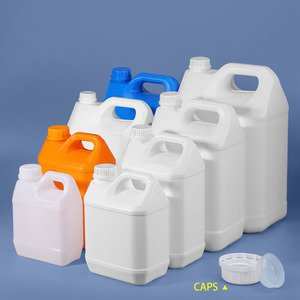 Galões Plásticos Pesados de HDPE 1L 2L 4L 5L 10L Aprovados pela ONU, Estilo F, à Prova de Vazamento com Tampa Rosqueável TE - Product Image 1