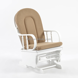 Chaise berçante moderne en bois d'hévéa écologique pour bébé – Idéale pour la détente nocturne, chambre d'enfant et appartement - Product Image 1