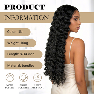Extensions de cheveux bouclés birmans non traités, doux et brillants, de 8 à 36 pouces, NewWave Raw Virgin, sans perte de cheveux - Product Image 4