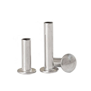 Rivet semi-tubulaire à tête champignon en acier inoxydable SS304, aluminium et laiton - Product Image 1
