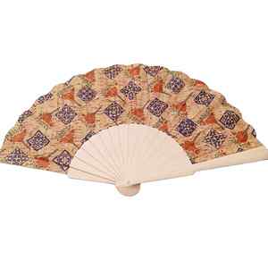 Abanico de Mano de Corcho Portugués Genuino de 23 cm, Ecológico y Vegano, para Artículos Promocionales y Fiestas - Product Image 3