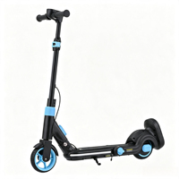Scooter Eléctrico Plegable Recargable de 200W con Batería de 24V y Llantas de 6.5 Pulgadas para Niños, para Sentarse, Conducir y Deslizarse