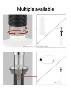 Dispenser di Sapone Liquido per Lavello da Cucina Integrato nel Piano di Lavoro o Dispenser di Lozione con Pompa in Acciaio Inox per Lavello - Product Image 3