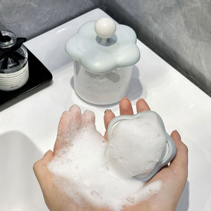 Boîte <span class=keywords><strong>de</strong></span> <span class=keywords><strong>rangement</strong></span> pour nettoyant visage, distributeur <span class=keywords><strong>de</strong></span> mousse portable, dispositif moussant à presser, mignon, manuel, en plastique, multifonction - Product Image 5