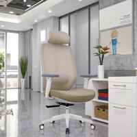 Chaise d'ordinateur ergonomique moderne confortable à dossier ouvert avec chaise de bureau exécutive pivotante en maille réglable