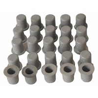 Élément filtrant liquide silencieux pneumatique pour moteur, 7 à 90 microns, en acier inoxydable 304 316, métal fritté, fileté