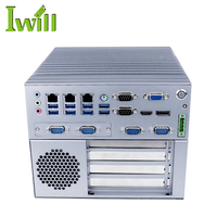 Precio de fábrica Industrial Fanless I3 6100T DDR4 RS232 422 485 Opcional 2 Intel 1000M Lan Barebone Mini computadora integrada