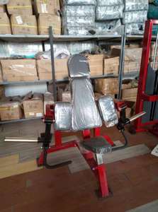 Appareil d'entraînement biceps isolatéral à double bras, en acier, réglable, sécurisé, pour entraînement assis, mouvement séparé - Product Image 3