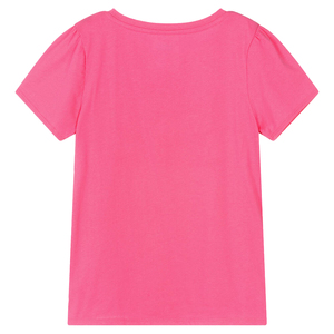 T-shirt à manches courtes à col rond pour femme, style streetwear, respirant, écologique, personnalisé, brodé, uni, en molleton biologique - Product Image 1