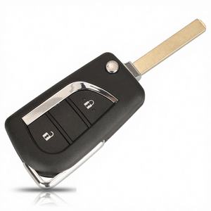 Clé télécommande pliable Jingyuqin à 2-3 boutons pour <span class=keywords><strong>Toyota</strong></span> Corolla, <span class=keywords><strong>AYGO</strong></span>, Verso, Avensis, Citroën C1 (modèle 108) avec puce H/G 433 MHz - Product Image 2