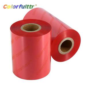 ริบบิ้นเรซิ่นสีแดงสำหรับซัพพลายเออร์ ขนาด 40 มม.*300 ม. ริบบิ้นหมึกพิมพ์แบบถ่ายโอนความร้อน - Product Image 2