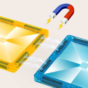 Stem xây dựng từ gạch trẻ em cảm giác đồ chơi kim cương thiết kế nam châm xây dựng khối câu đố trò chơi EN71 chứng nhận - Product Image 4