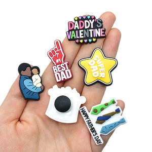 Ciondoli per Scarpe 'Super Papà' per la Festa del Papà, Decorazioni per Zoccoli '<span class=keywords><strong>Papa</strong></span> <span class=keywords><strong>Daddy</strong></span>', Souvenir Promozionali, Vendita all'Ingrosso - Product Image 3