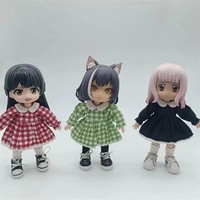 Jupe à carreaux pour poupée Ob11 YMY 12 points BJD, vêtements pour poupée, échelle 1/12, tissu GSC, assorti à toutes les tenues, été, Molly P9