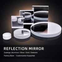 Miroir optique carré en verre K9 BK7, revêtement en aluminium argenté ou doré, haute réflectivité pour systèmes d'imagerie, taille personnalisée