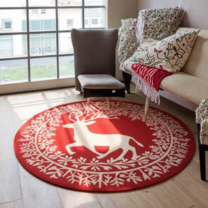 Tapis fait main tufté à la main de renne spécial de Noël pour le salon, aire de jeu pour enfants, tapis en laine de 3,4,5,6,7,8,9 pieds - Product Image 3