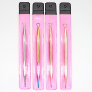 Empujador de cutículas de uñas y limpiador de cuchara, herramienta de manicura superior para eliminación de cutículas y limpieza debajo de las uñas - Product Image 5