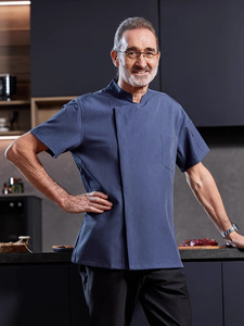 Chaquetas de <span class=keywords><strong>Chef</strong></span> de Manga Corta para <span class=keywords><strong>Restaurante</strong></span>, Talla Grande, Uniforme de Cocina, Chaqueta de <span class=keywords><strong>Chef</strong></span> para Hombre, Uniforme de Hotel - Product Image 1