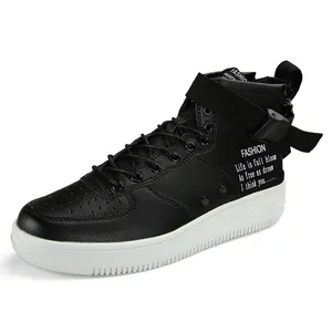 Mens High Top Lace Up Star PU Sports Stylish Sneaker and Shoes