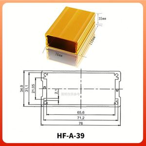 Powder Coated Aluminum Alloy Extrusion Switch Box <b>Enclosure</b> Industrial Electronics IP54 Rated Silver Color GPS Tracker Heatsink - Product Image 2
