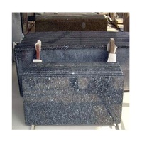 Granit bleu scintillant poli de haute qualité, moderne, sur mesure, grande dalle pour la décoration des murs et des sols