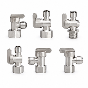 YOD Vanne de <span class=keywords><strong>d</strong></span>érivation personnalisée SUS 304 316 à raccord rapide pour tuyau, connecteur de filtre à eau RO, raccords de <span class=keywords><strong>purificateur</strong></span> - Product Image 4