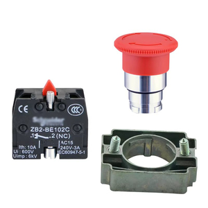 Interruptores de Botón Pulsador de Reinicio Automático Serie XB2, Botón de Arranque Plano Tipo Hongo Verde en Rojo, Amarillo, Negro - XB2BC31C - Product Image 6