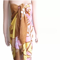 Pareo de Playa 100% Rayón, Falda Envolvente, Cubre Traje de Baño, Tie Dye