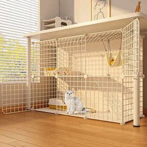 Jaula para gatos cálida de invierno para uso doméstico con inodoro para gatos, Villa de varios niveles, espacio libre Extra grande, gabinete para gatos, conejera para gatos pequeños de interior - Product Image 1