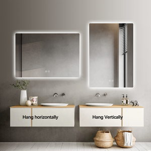 Miroirs <span class=keywords><strong>de</strong></span> <span class=keywords><strong>salle</strong></span> <span class=keywords><strong>de</strong></span> <span class=keywords><strong>bain</strong></span> rétro-éclairés LED étanches <span class=keywords><strong>de</strong></span> luxe européen <span class=keywords><strong>pour</strong></span> hôtels <span class=keywords><strong>Lumière</strong></span> LED avec logo personnalisé - Product Image 3