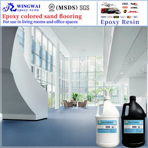 Kit de revêtement de <span class=keywords><strong>sol</strong></span> en sable coloré époxy prêt à l'emploi, mortier époxy pré-mélangé à appliquer au truelle pour des sols commerciaux sans joint - Product Image 2