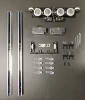 Système de quincaillerie de porte coulissante invisible pliante de haute qualité pour la réduction de la consommation d'espace et la division intérieure des pièces