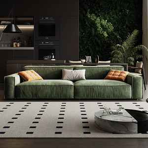 Mới Ý Tối Giản Đậu Phụ Khối <span class=keywords><strong>Sofa</strong></span> Ánh Sáng Thẳng Sang Trọng Xuống Phòng Khách <span class=keywords><strong>Sofa</strong></span> - Product Image 1